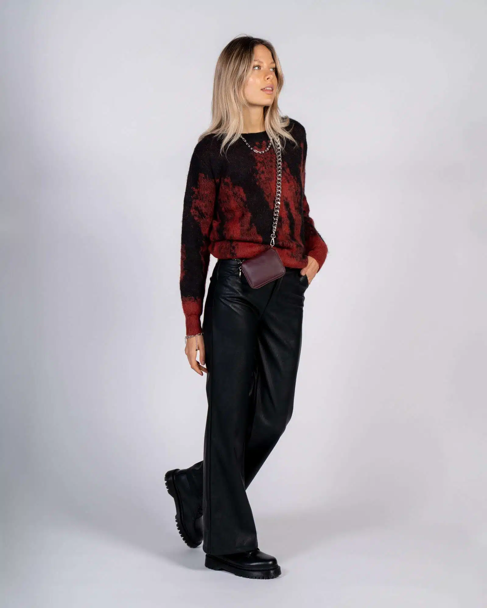 ECO VITAL PALAZZO PANTS BLACK S26496 main image 1