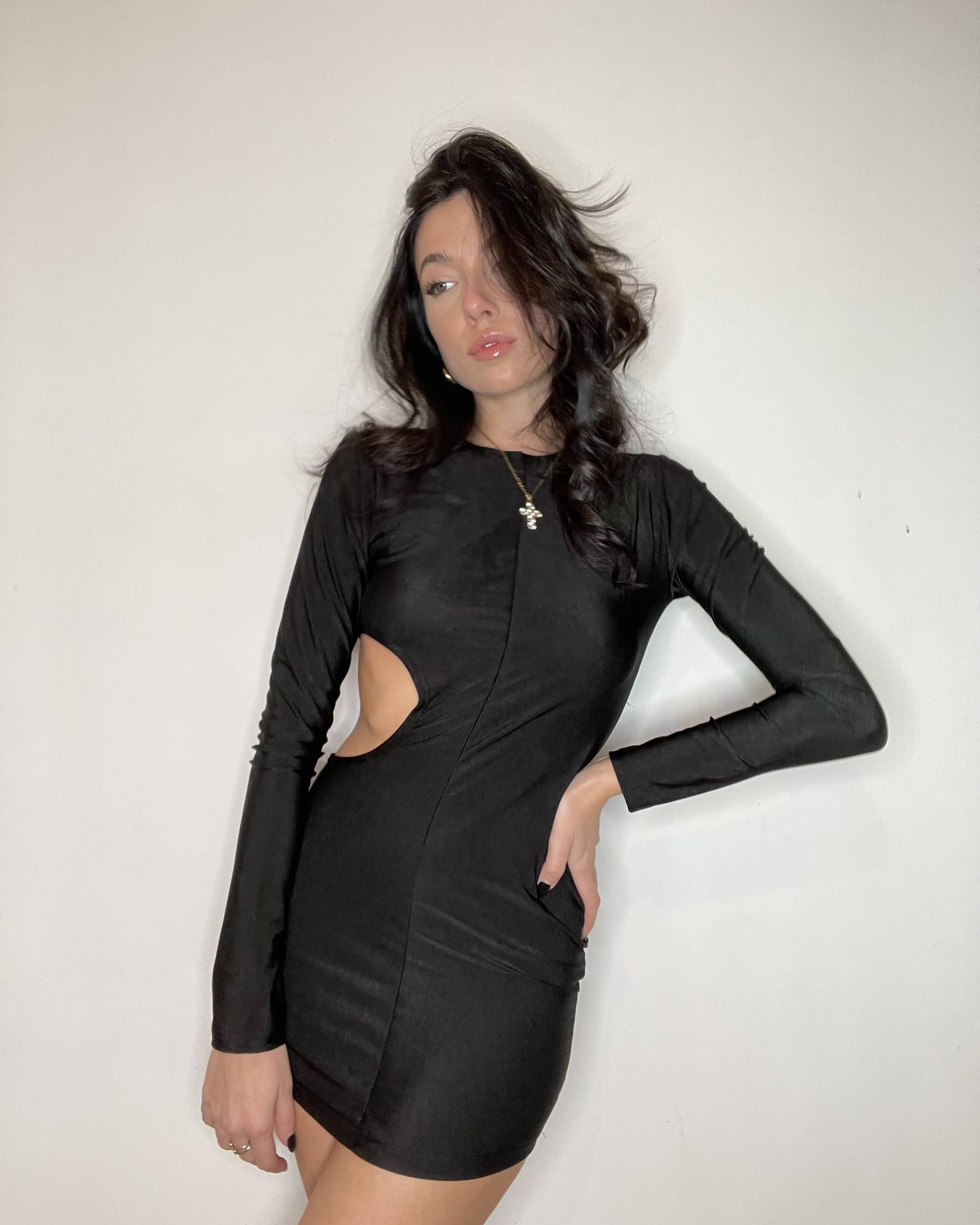 Abito cut- out – nero