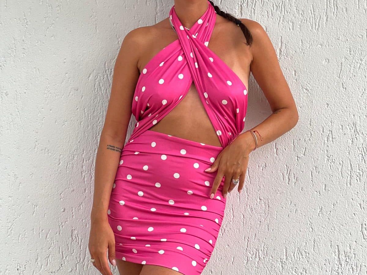 abito a pois rosa barbie CVG Gold