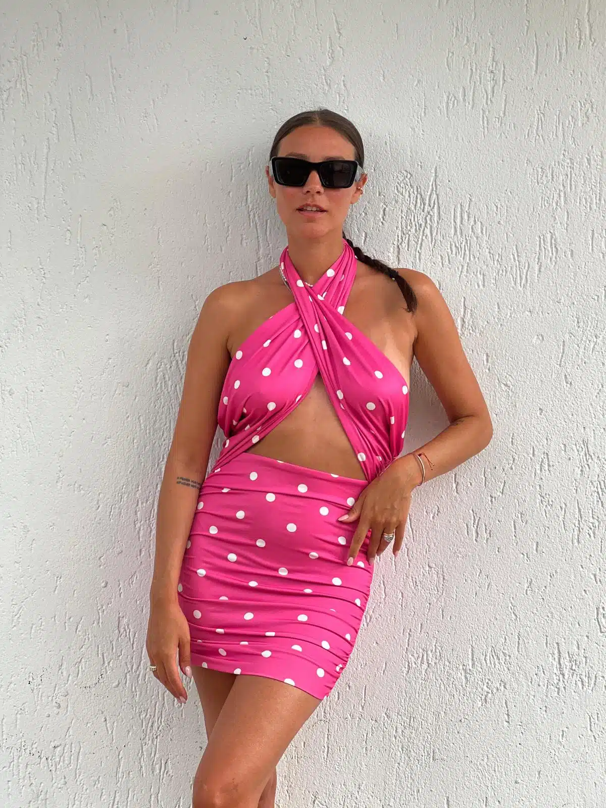 abito a pois rosa barbie CVG Gold