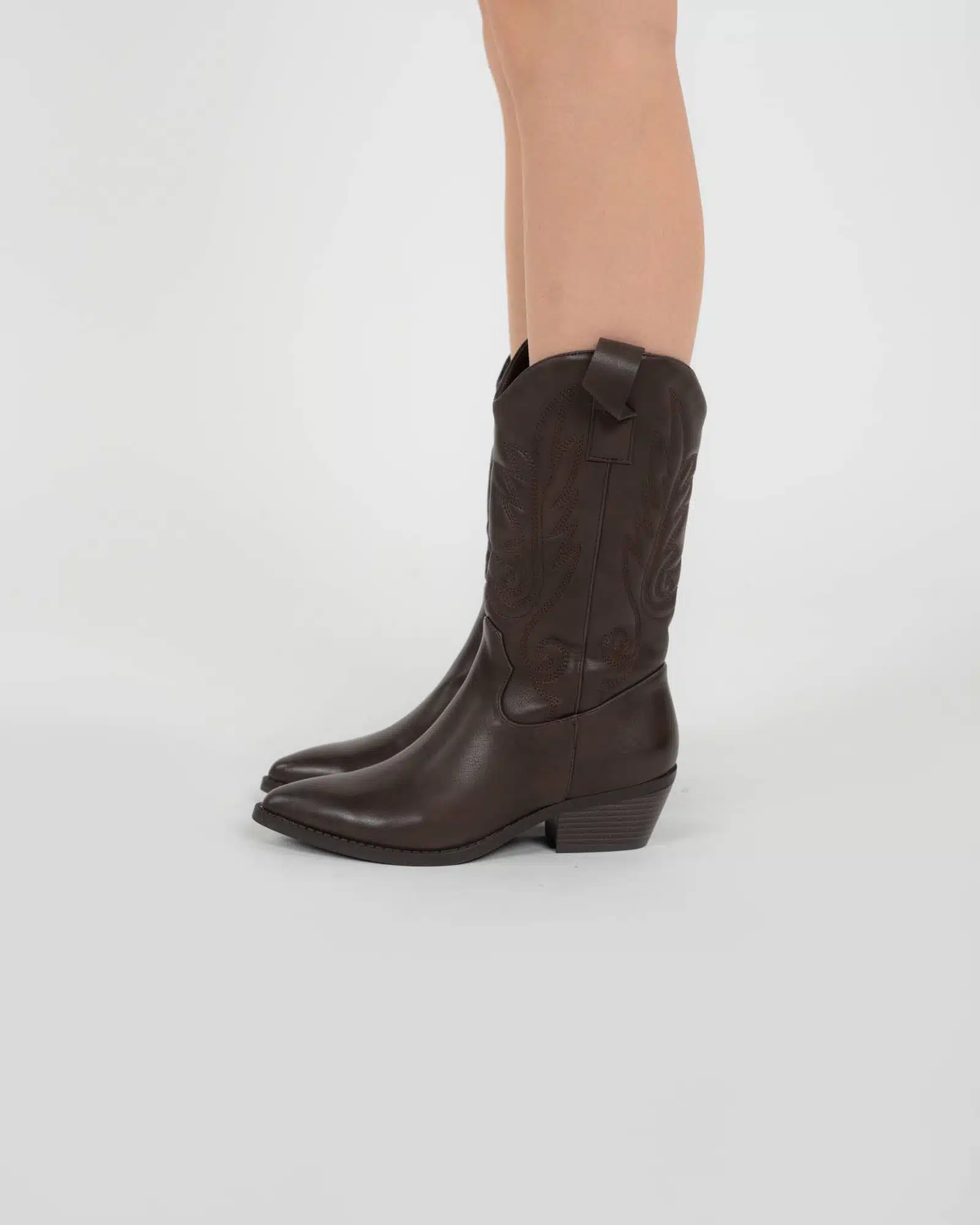stivale texano camperos marrone
