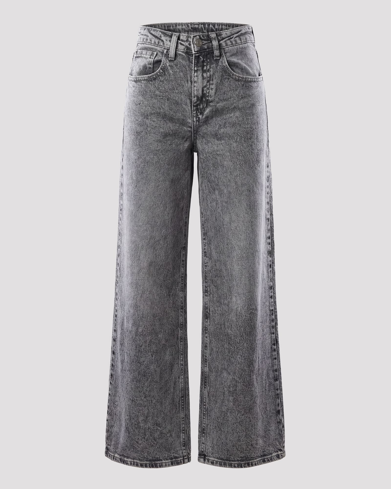 Jeans a palazzo - GRIGIO CHIARO