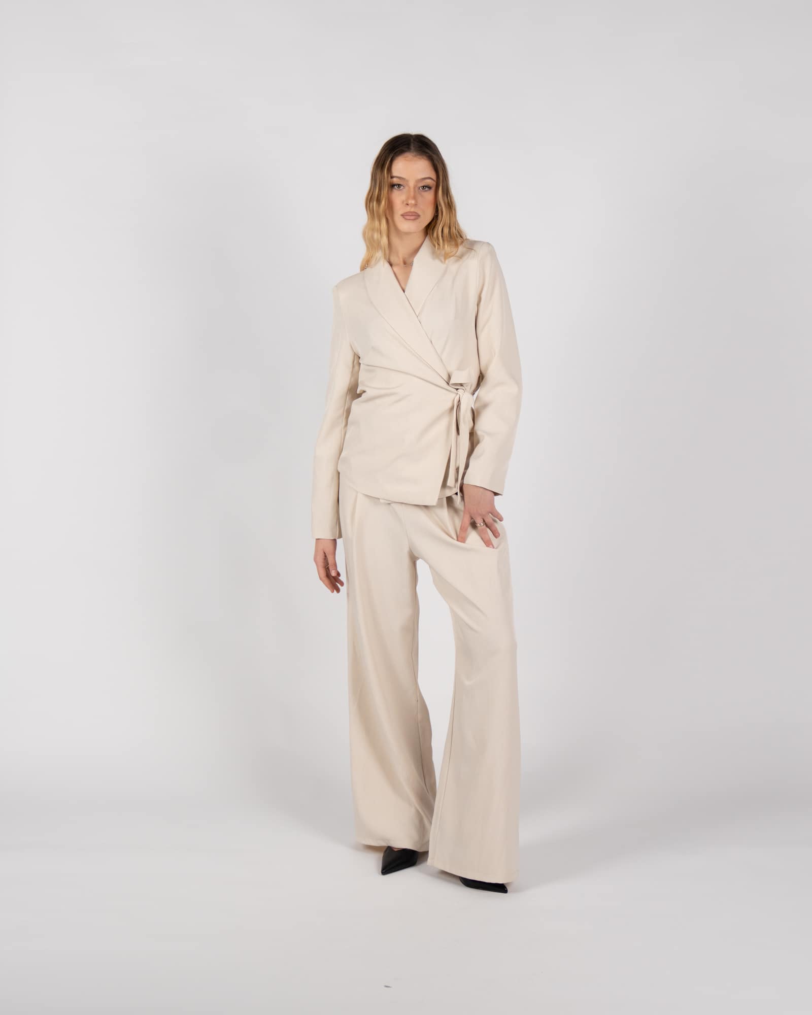 Pantaloni palazzo - beige