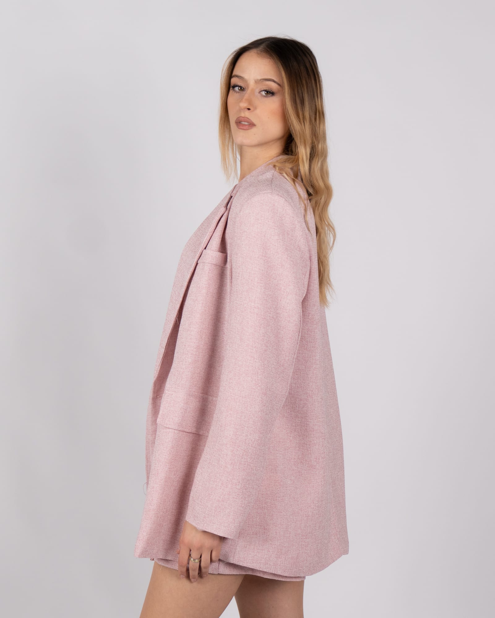 Blazer over - rosa