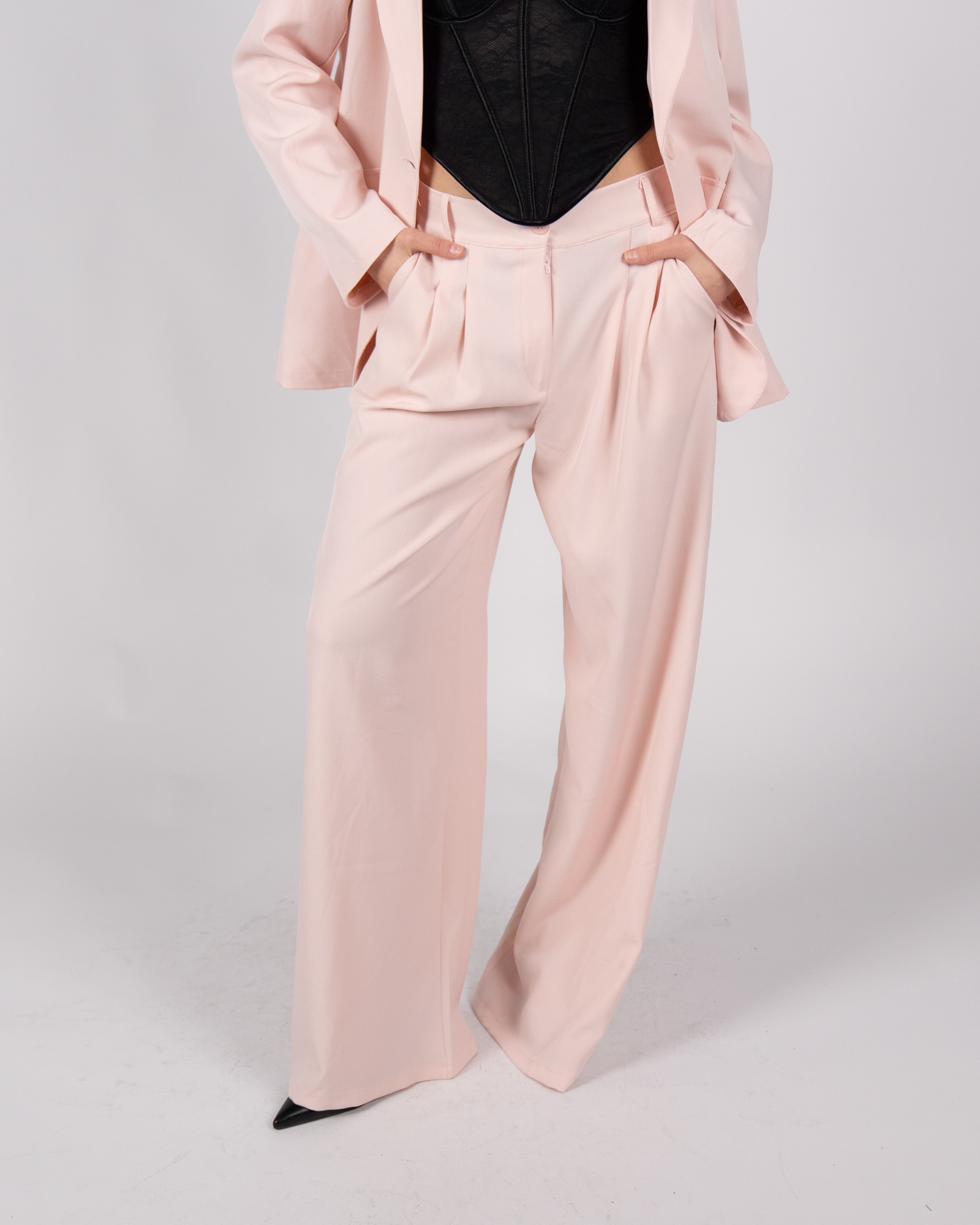 Pantaloni a palazzo - rosa