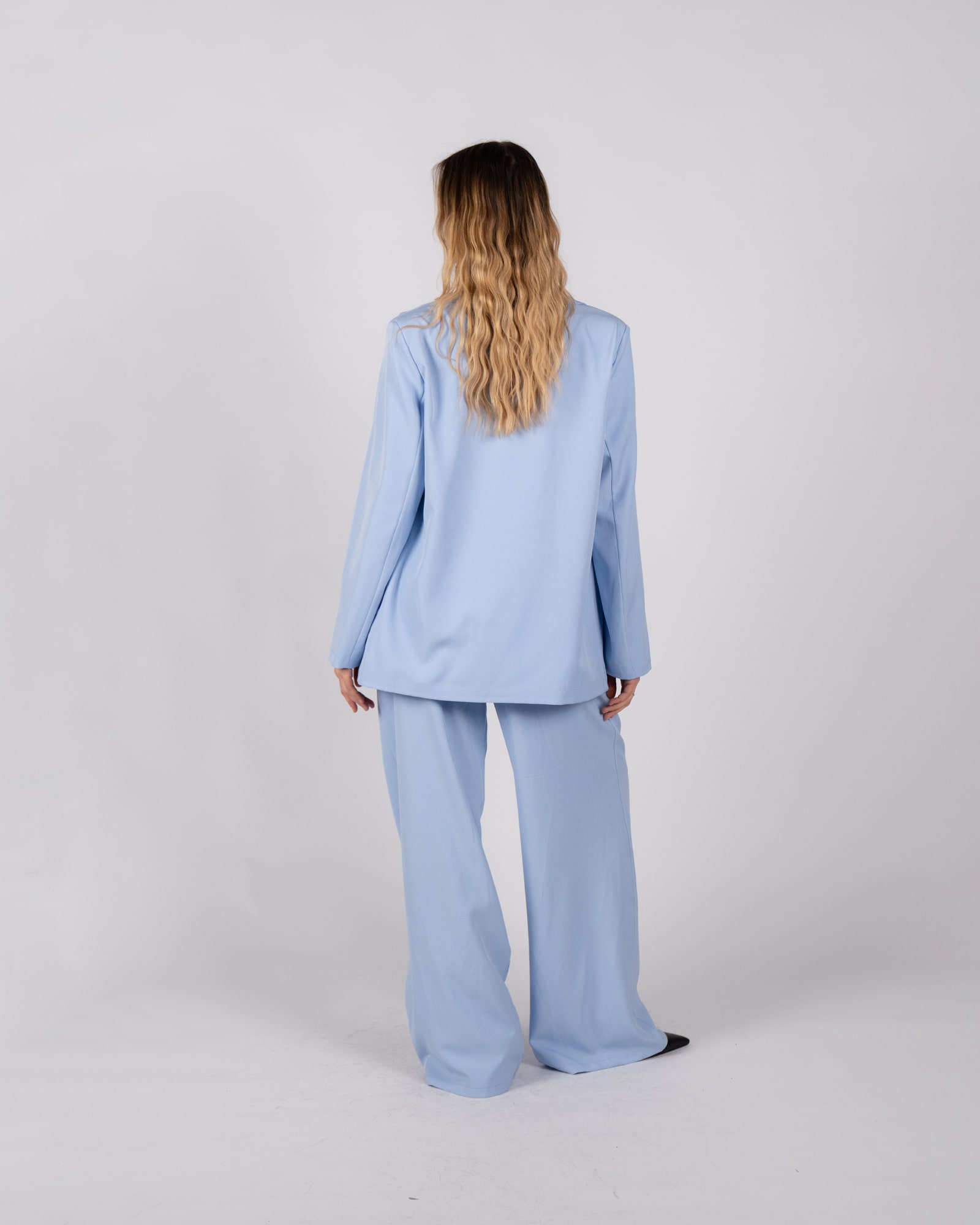 Pantaloni a palazzo - azzurro