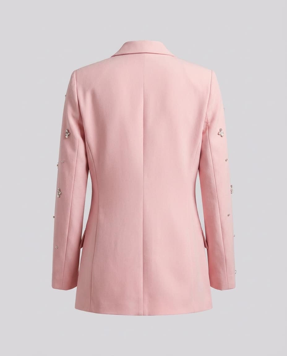 Blazer con strass - rosa