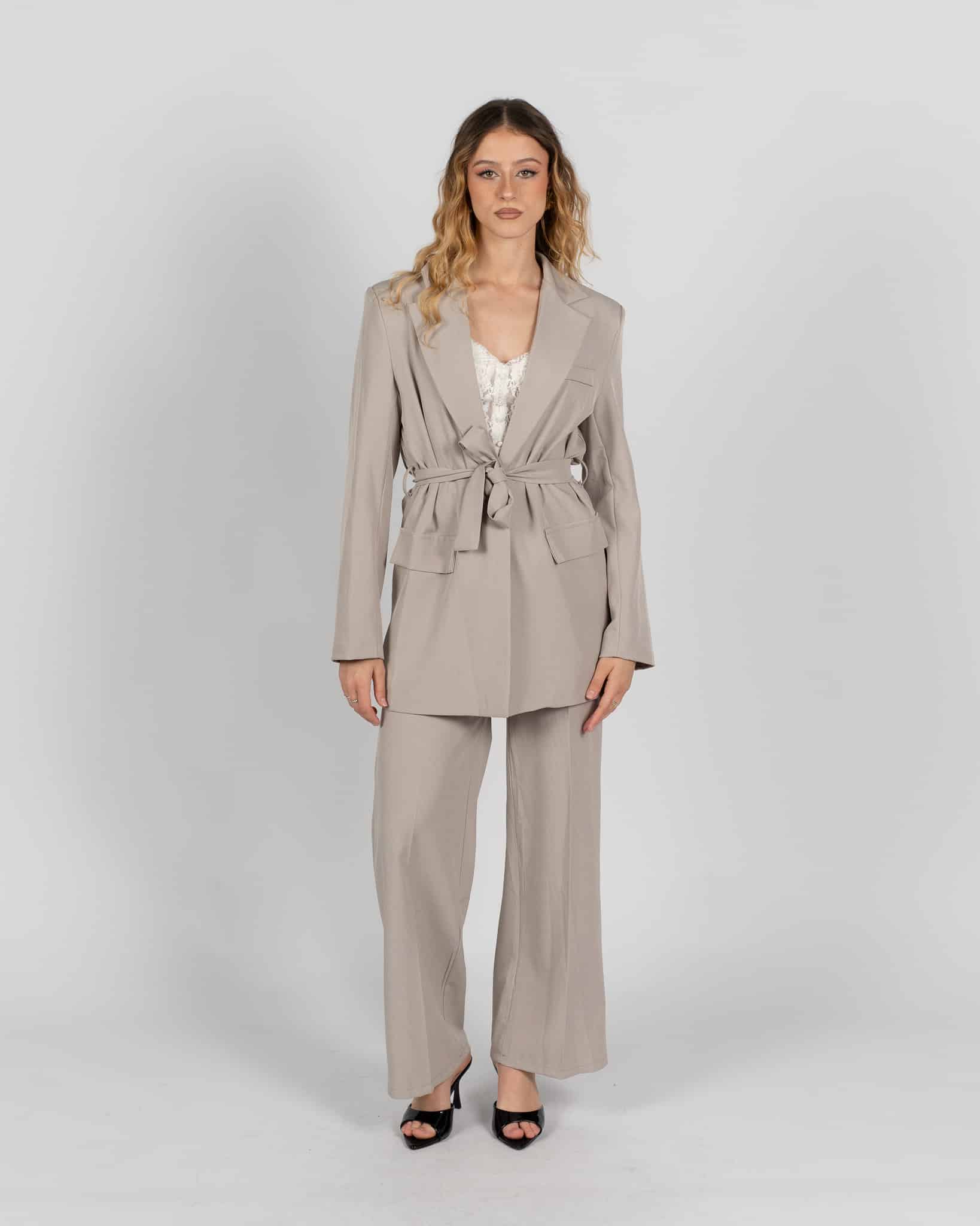 Pantaloni a palazzo - fango