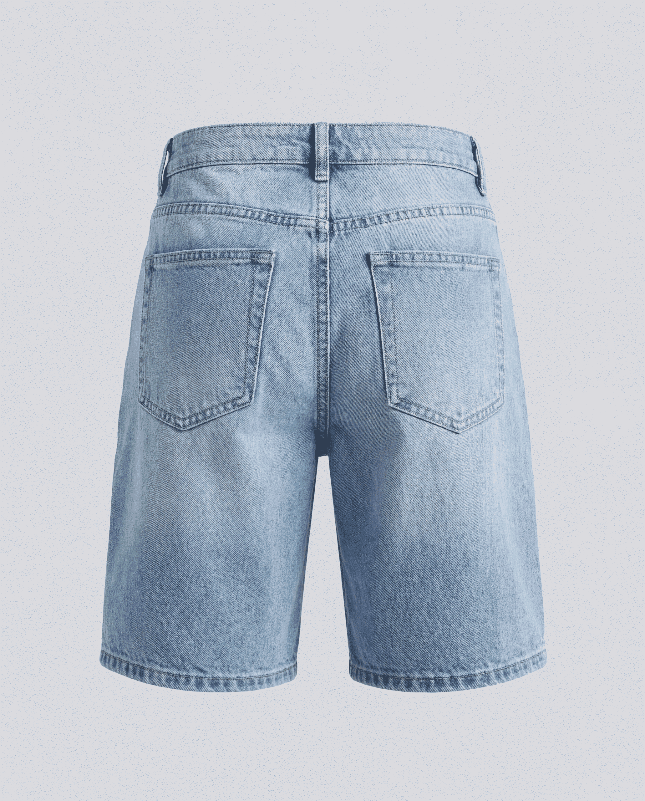 Bermuda in denim - blu