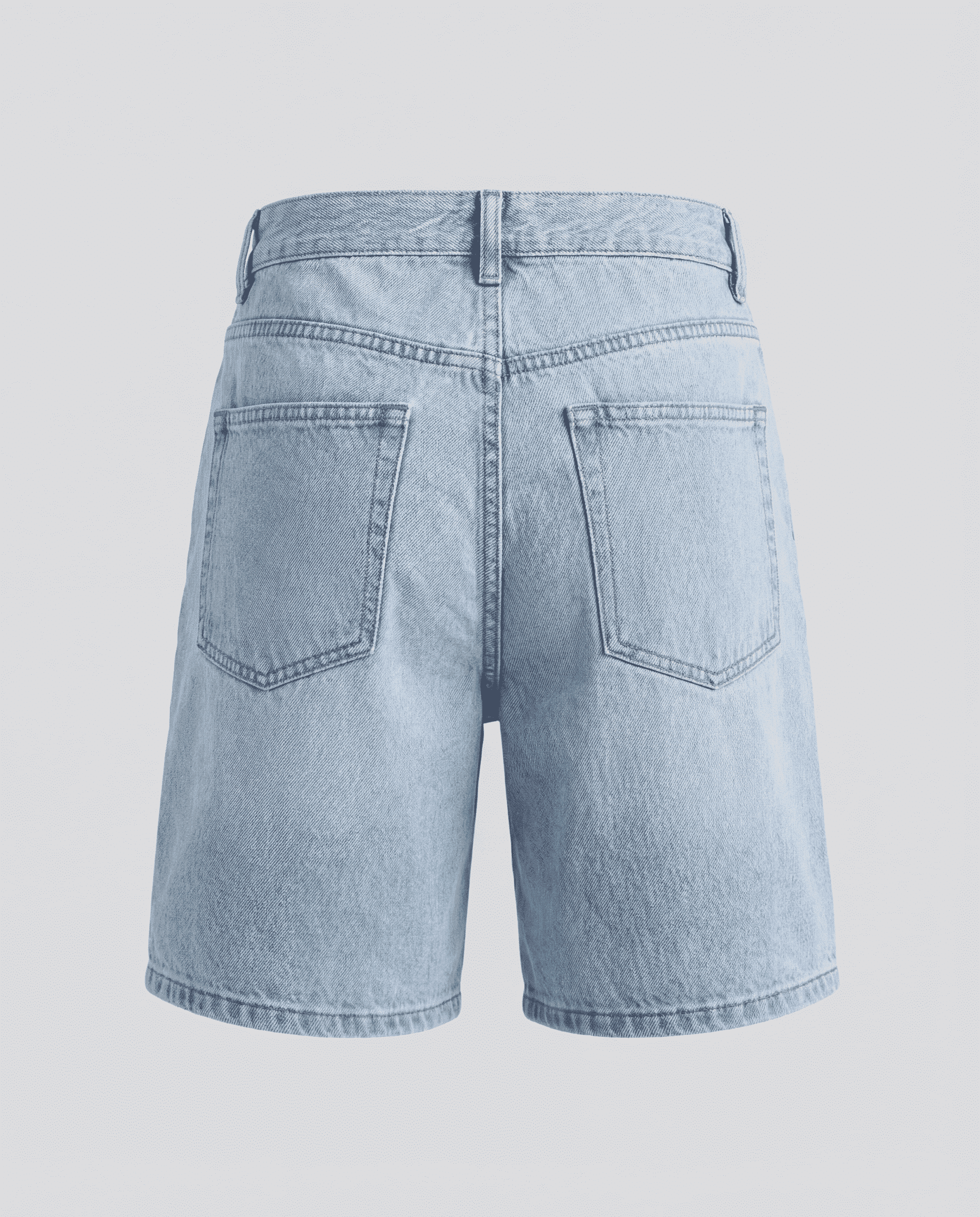 Jeans in denim con tasche - azzurro