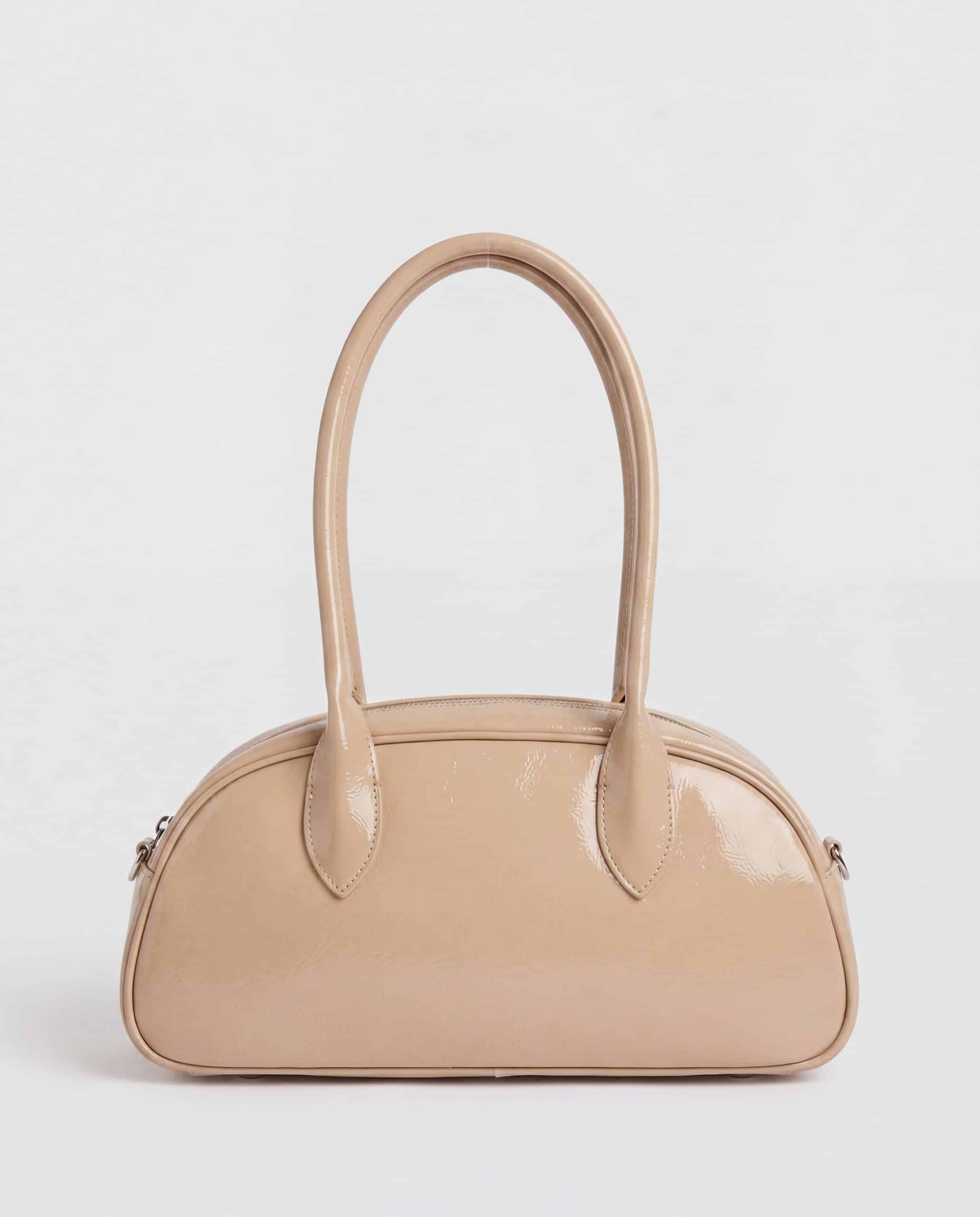 Borsa a spalla a bauletto - beige