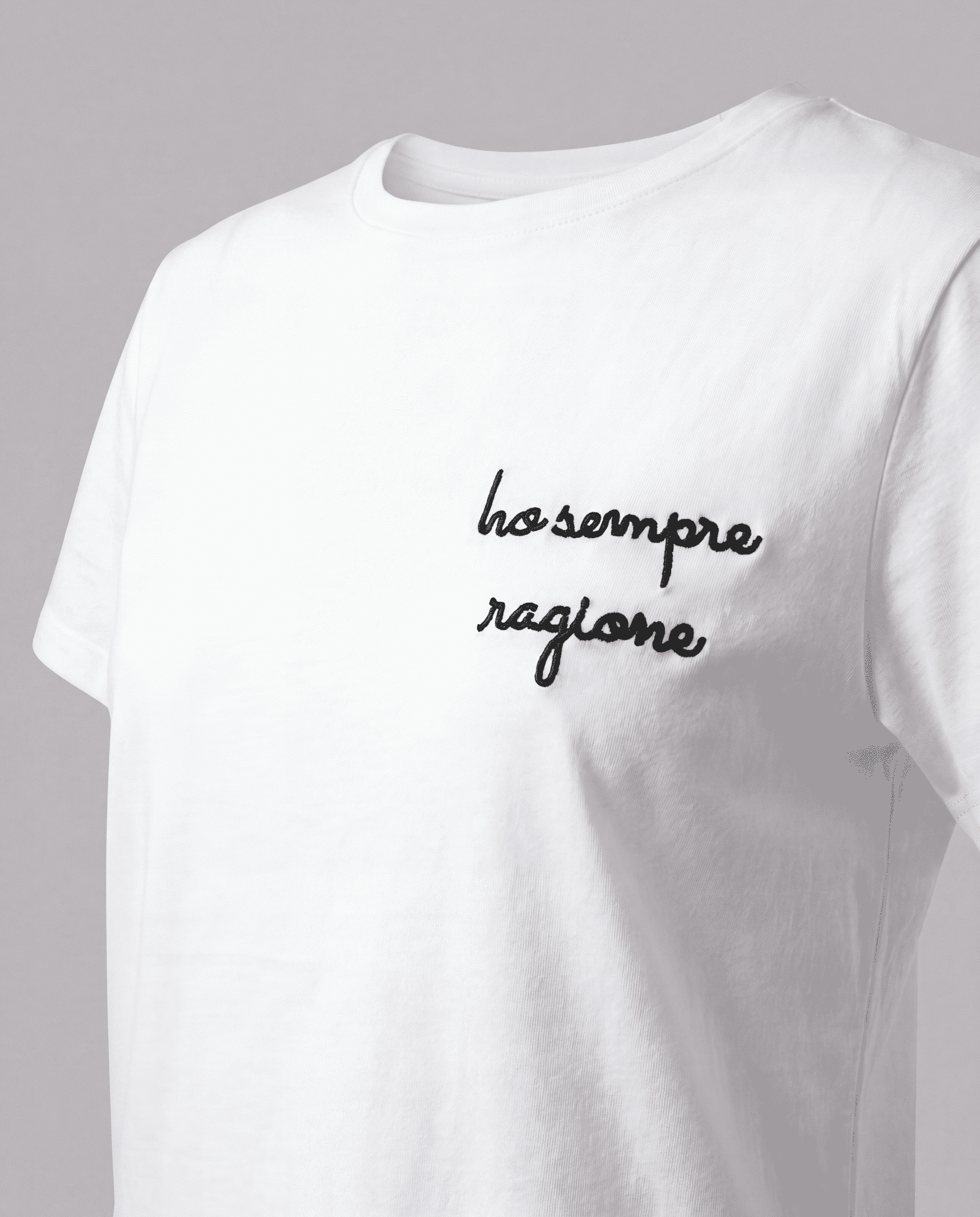 T-shirt con scritta - ho sempre ragione
