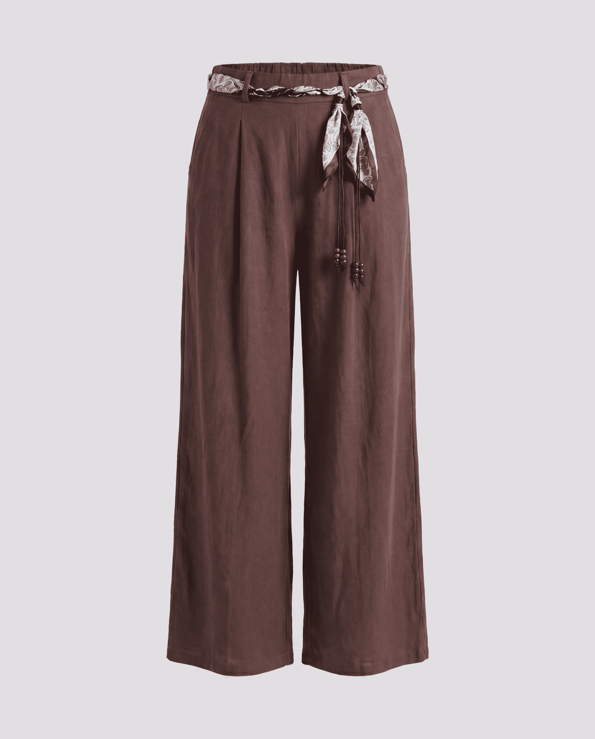 Pantaloni a palazzo -marrone
