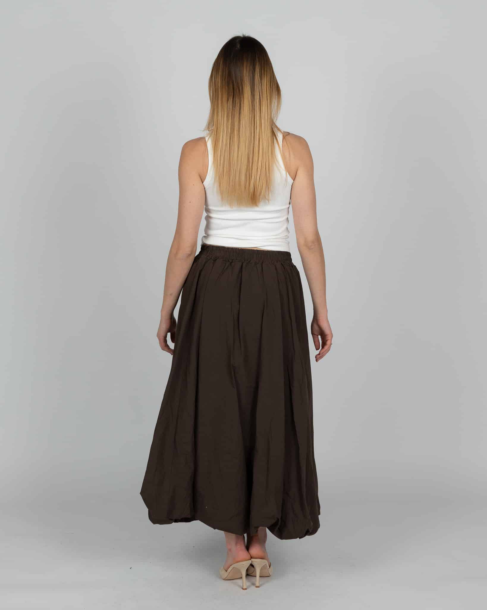 Top a costine con strass- bianco