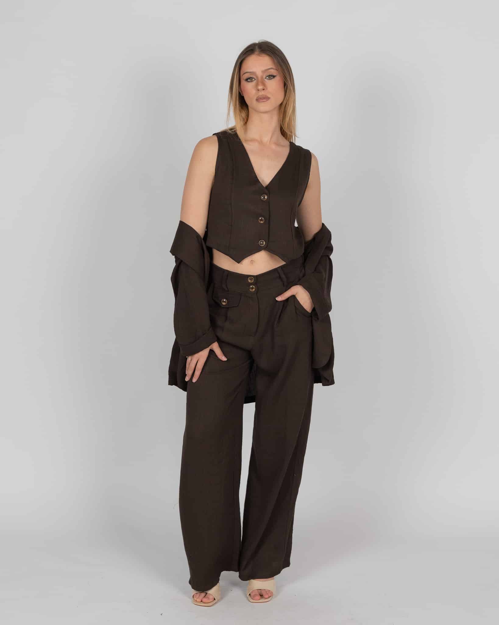 Blazer over - marrone