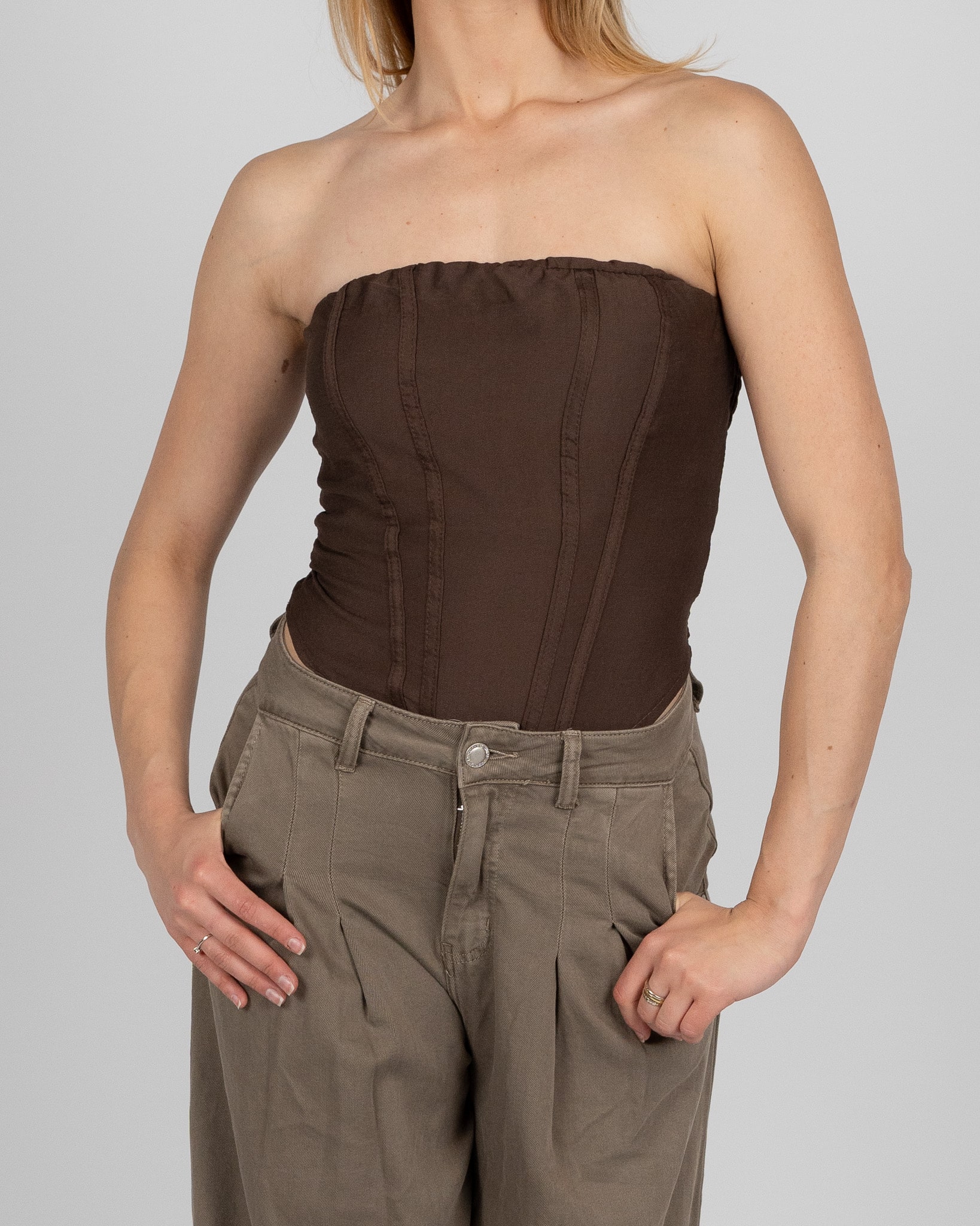 Bustier - marrone