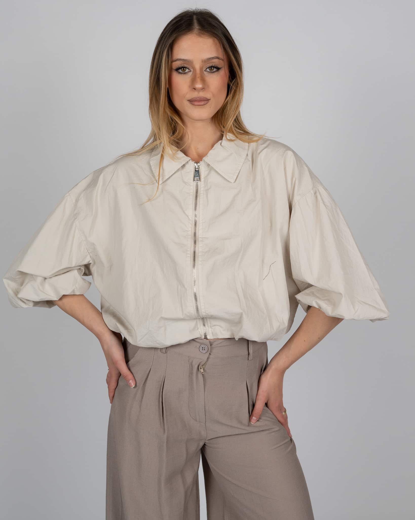 Giacca a bomber  - BEIGE