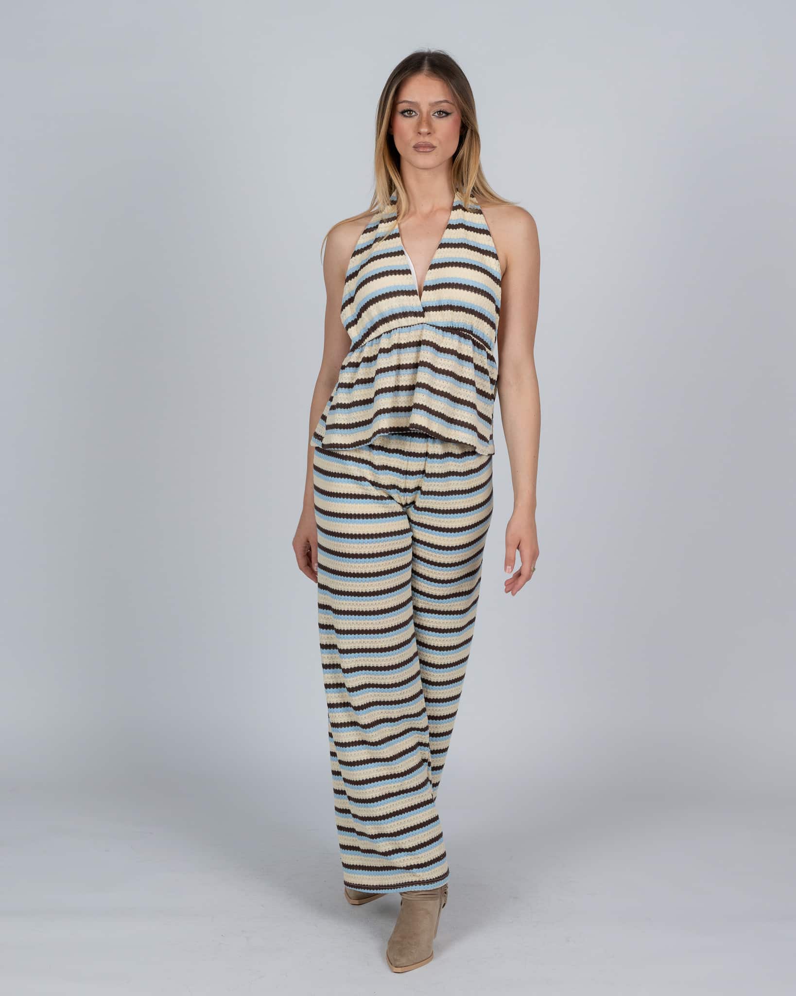 Top in maglia - beige