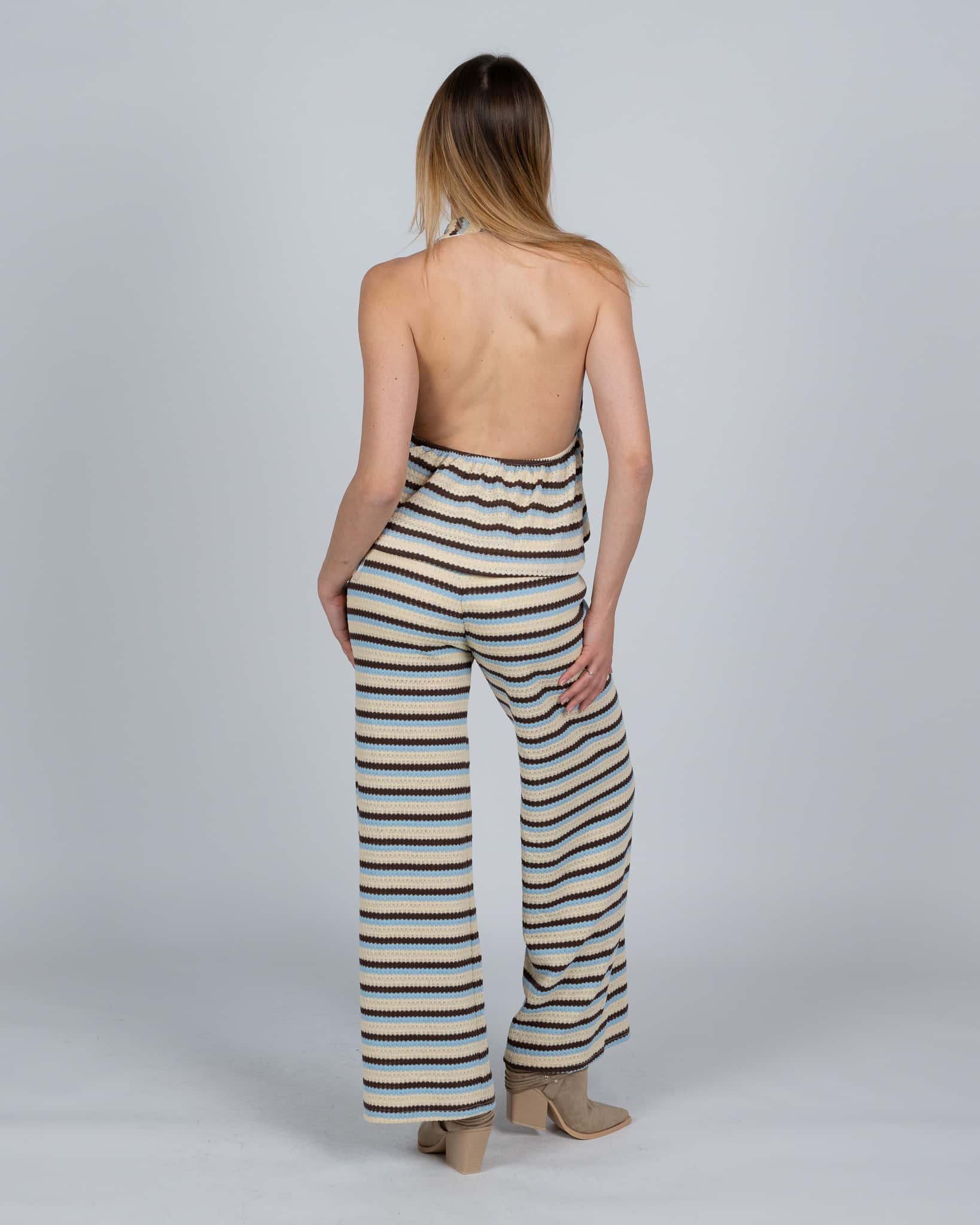 Pantaloni in maglia - beige