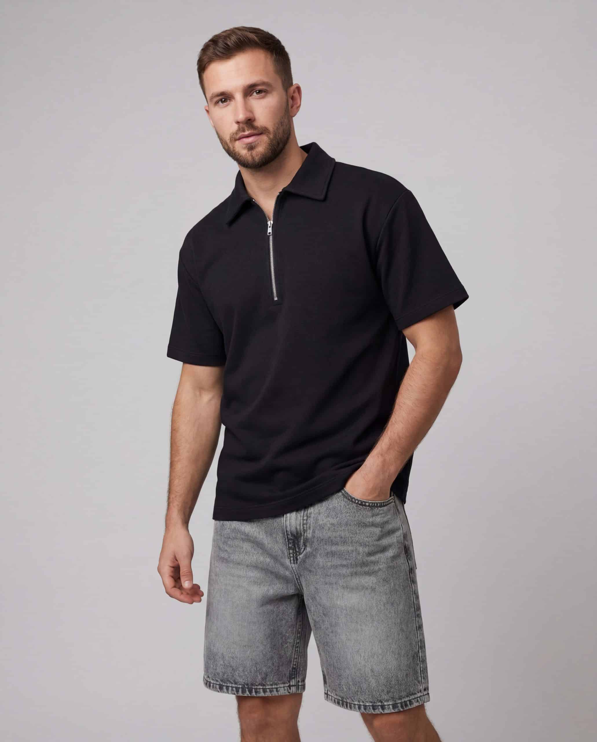 Polo regular fit - nero