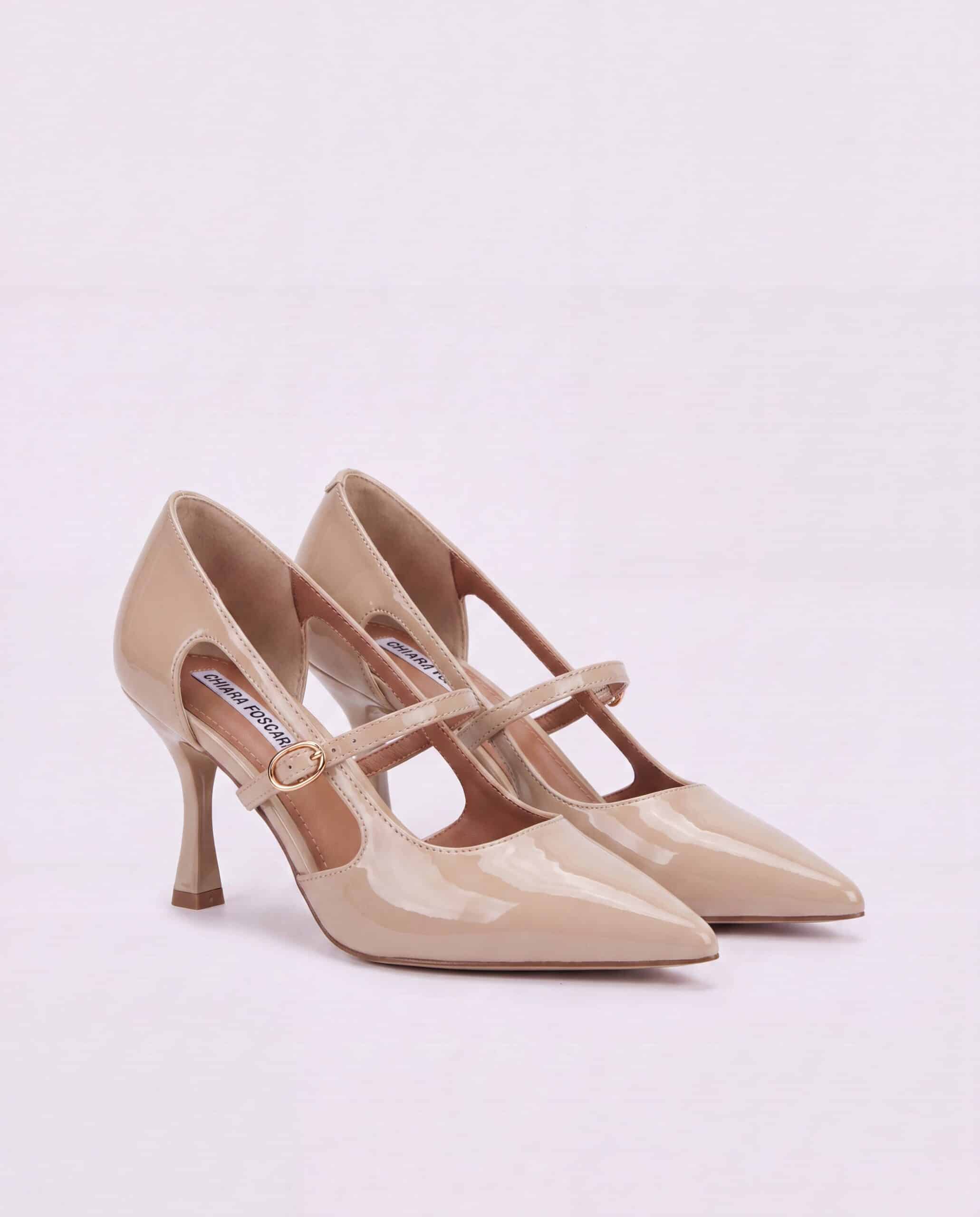 Decolletè lucida - beige