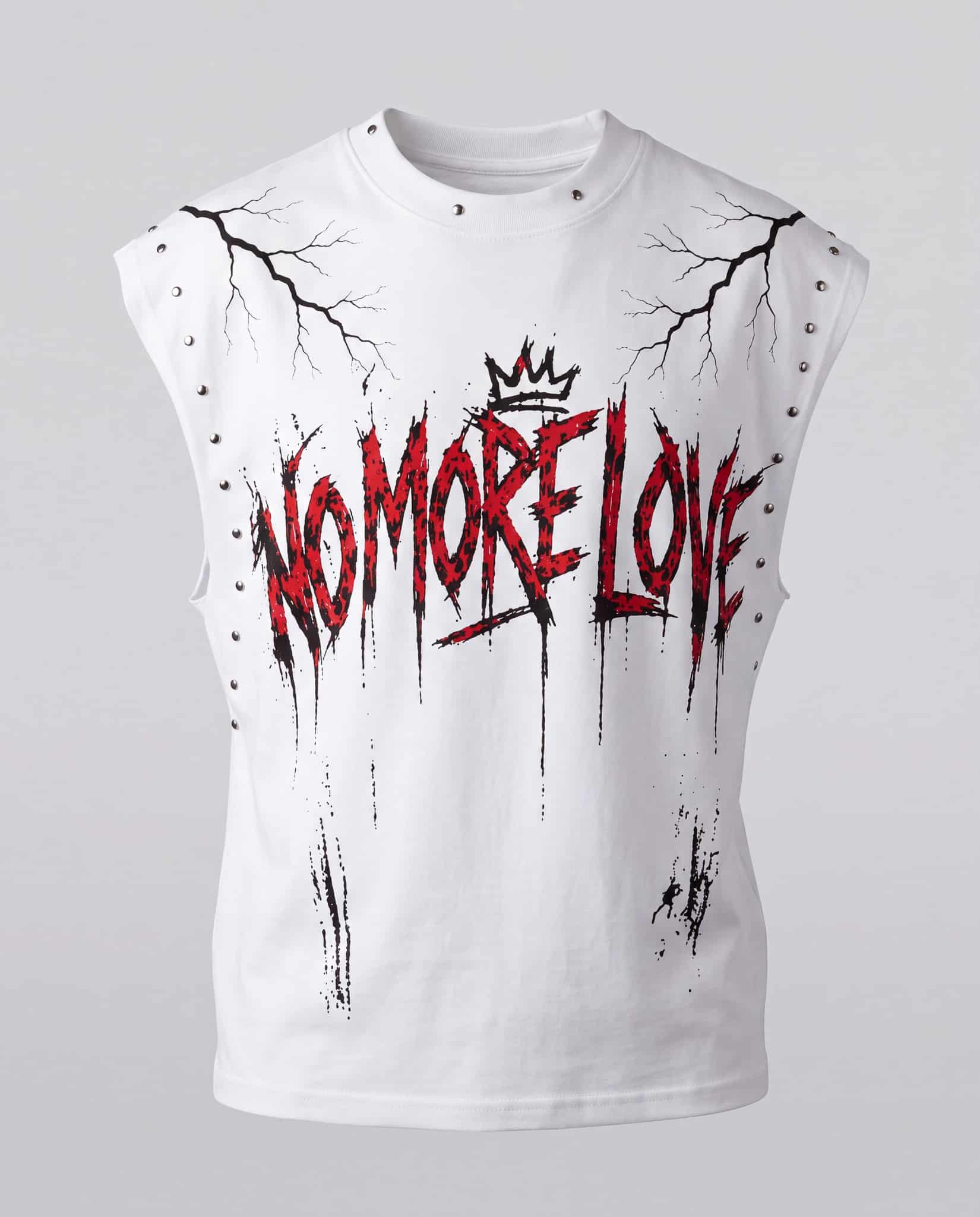 T-shirt over smanicata - bianco