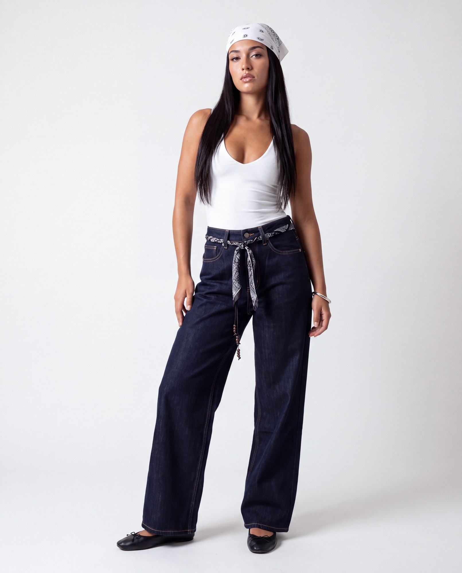 Jeans a palazzo - blu scuro