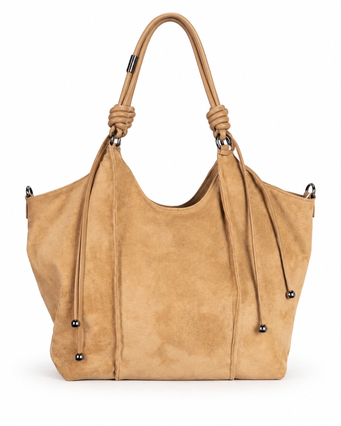 Shopper in similpelle scamosciata