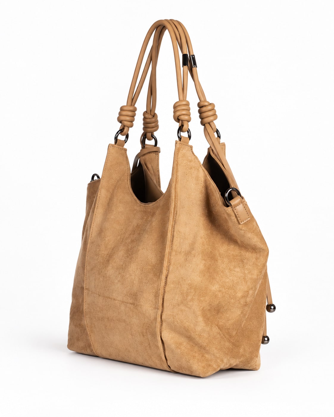 Shopper in similpelle scamosciata
