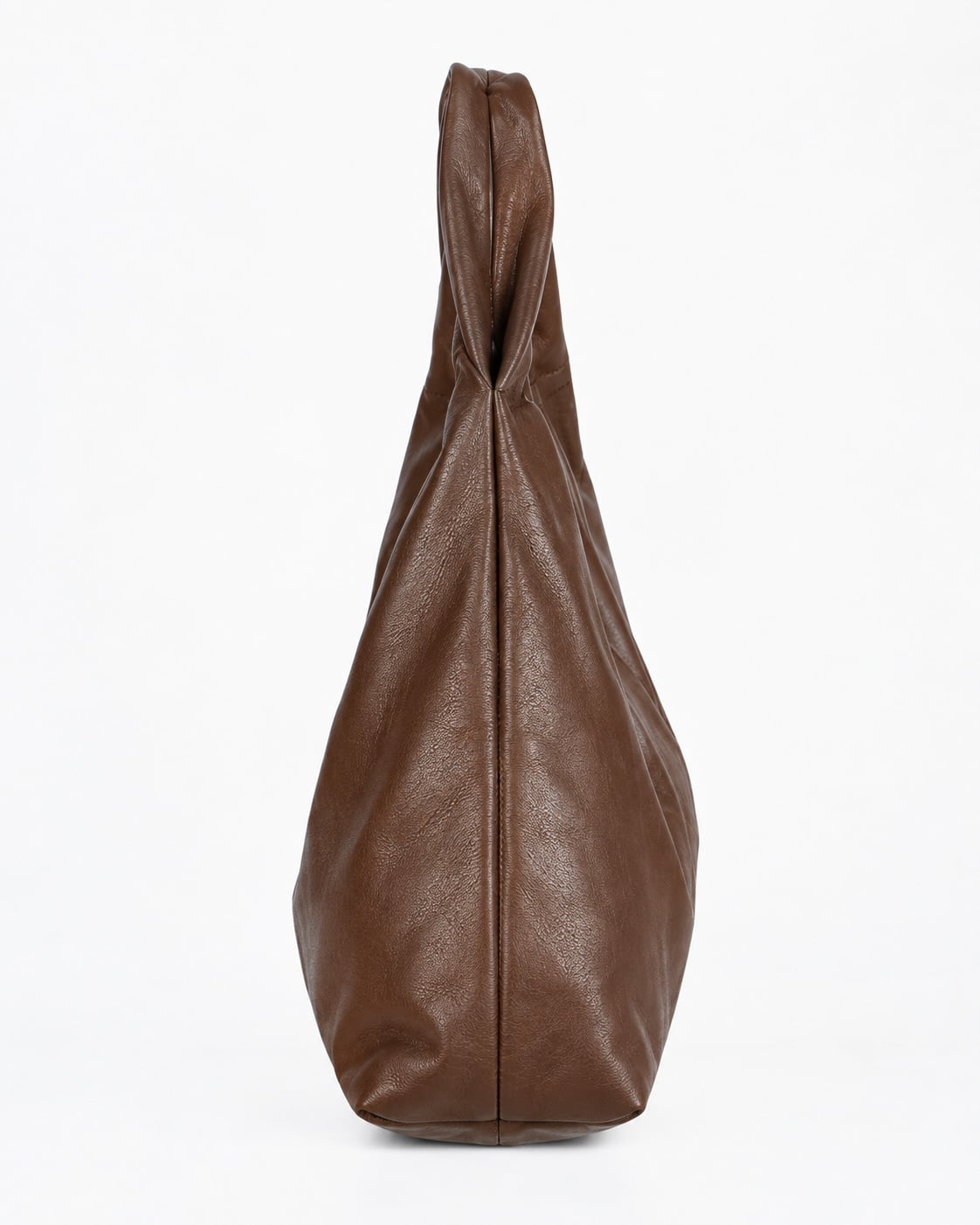 Borsa morbida in similpelle con manico