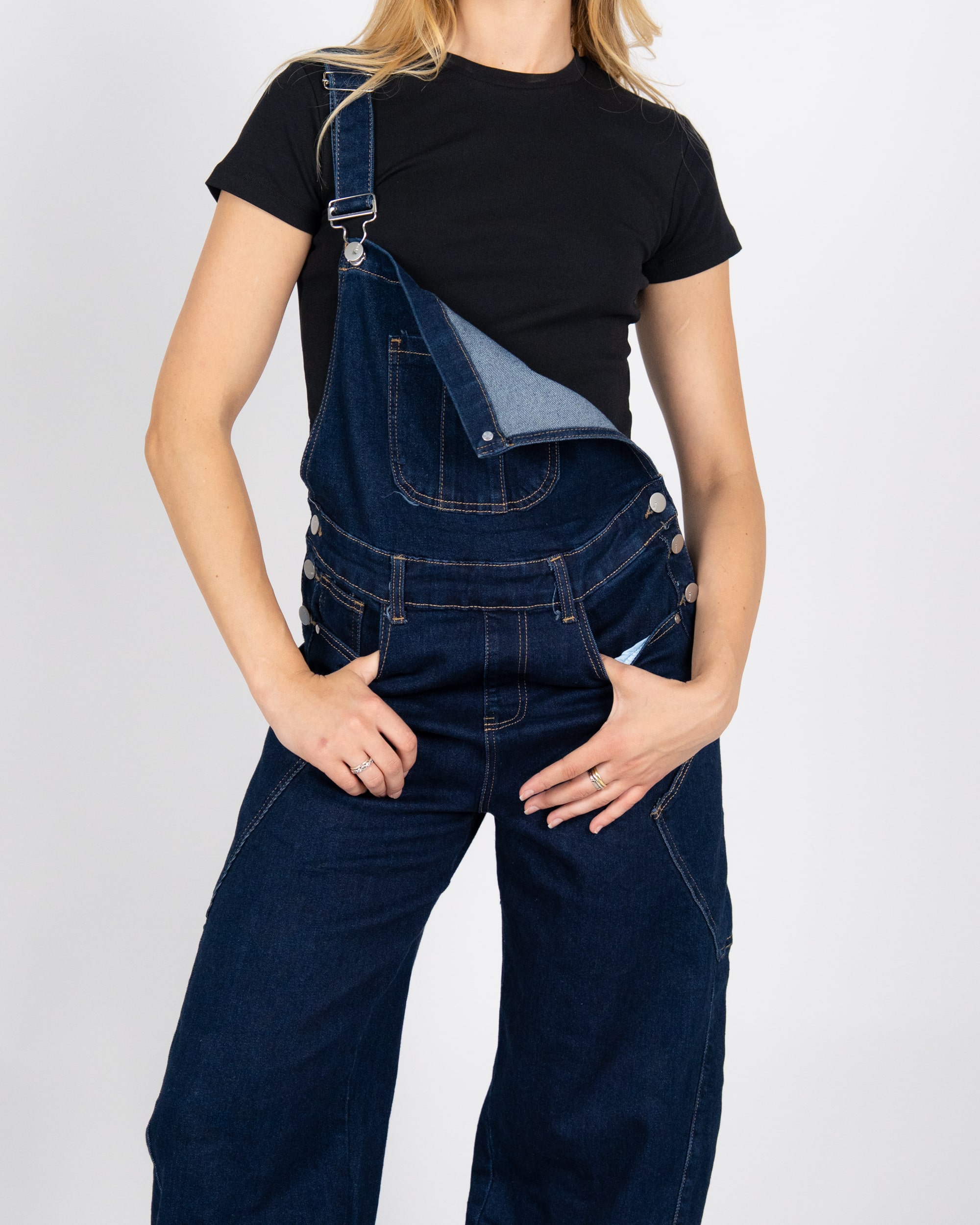 Salopette in denim - blu scuro