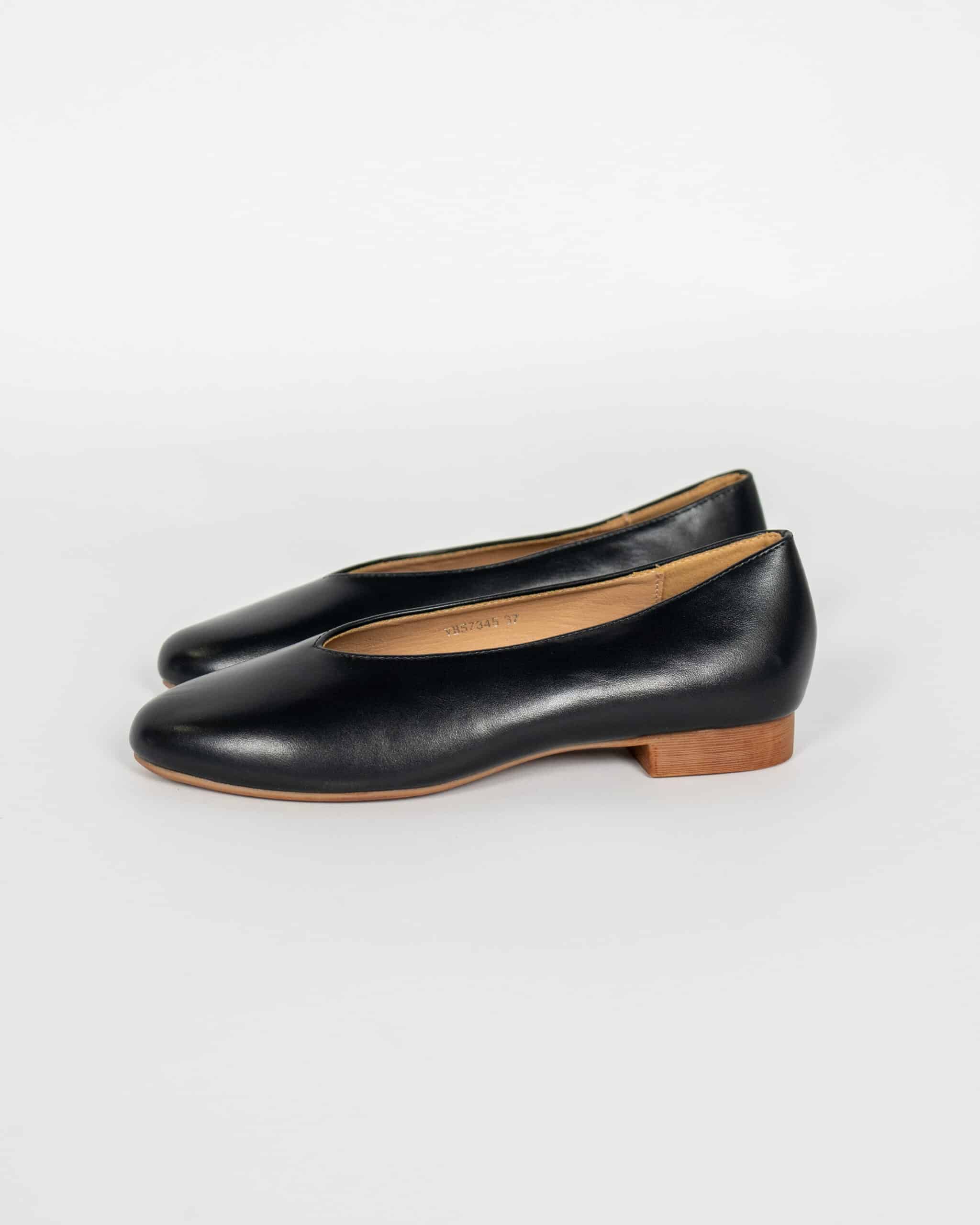 Ballerina in ecopelle bassa - nero