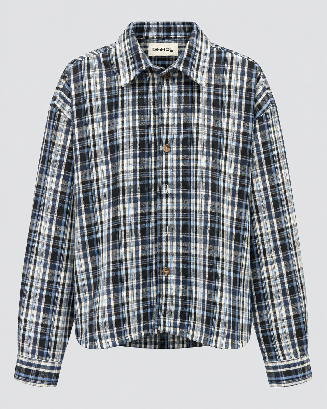 Camicia a quadretti - azzurro